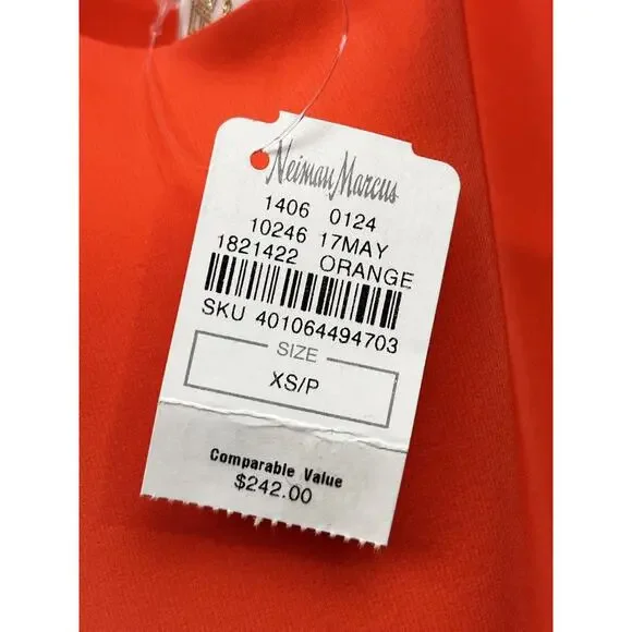 Amanda Uprichard Orange Midi Dress - Picture 7 of 9